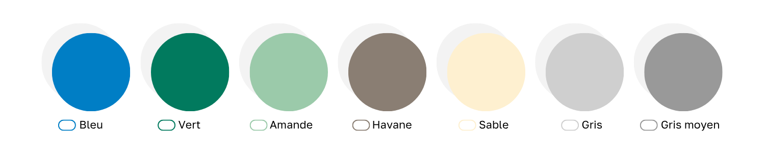 Coloris disponibles pour la couverture Access