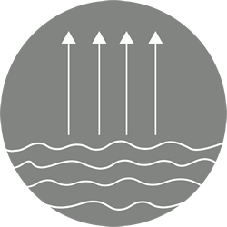 empeche l'évaporation de l'eau