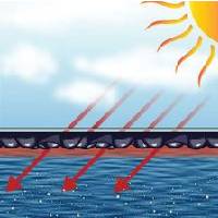 Gain en température bâche été a bulles piscine