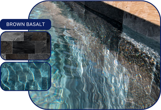 liner en eau brown basalt