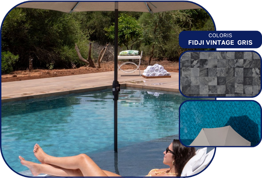 image liner fidji vintage Gris