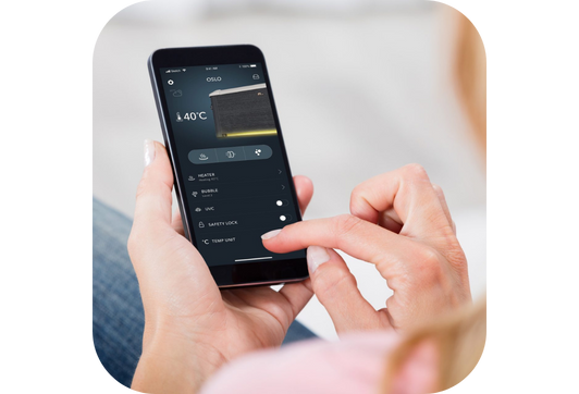 Commande du spa via l'application connectée - Spa rigide Oslo Aero Plus 6 Places - Connecté