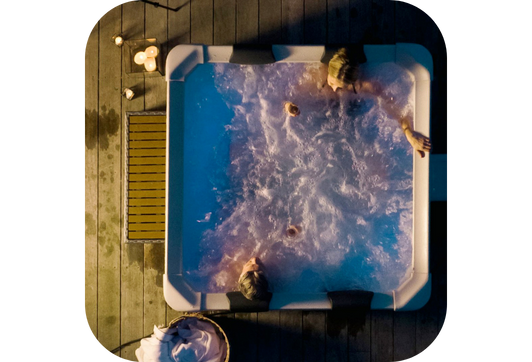 Confort ultime avec 6 places pour une détente absolue - Spa rigide Oslo Aero Plus 6 Places - Connecté