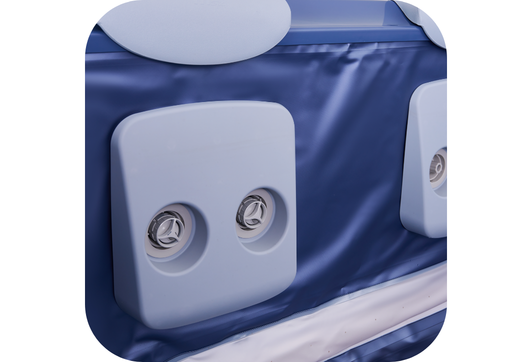 Buses d’hydromassage en fonctionnement
