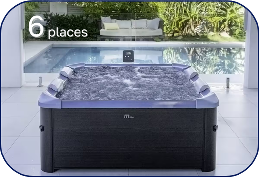 Intérieur du spa avec eau