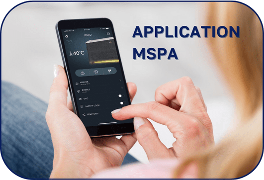 commande du spa via l'application connectée