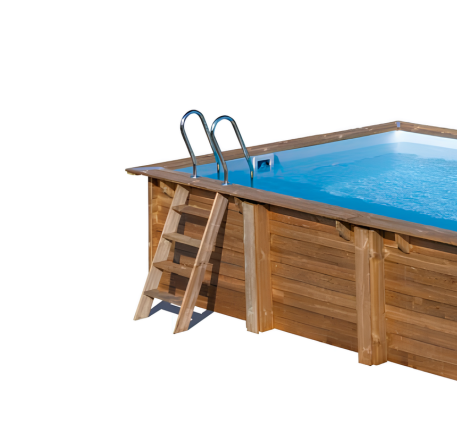 Piscine hors-sol bois Evora 6,20 x 4,20 H1,33 m