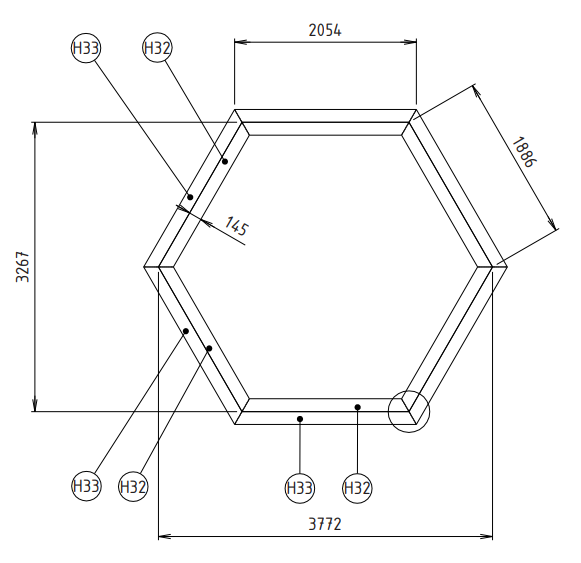 Dimensions intérieures blooma lunda