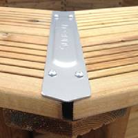 Cache-angle inox margelle piscine