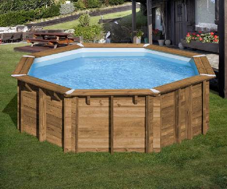 Piscine hors sol bois Ananas