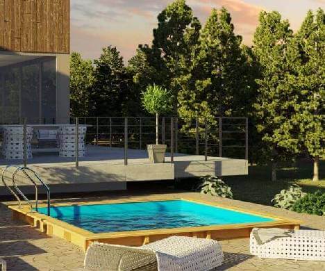 Piscine hors sol bois Carra
