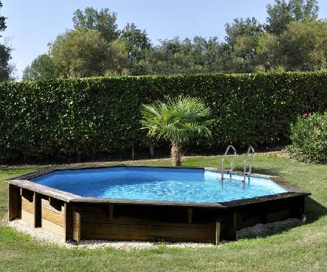 Piscine hors sol bois Violette 2
