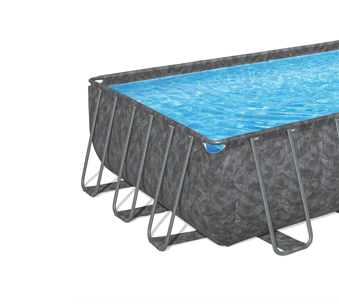 Piscine Bestway tubulaire rectangulaire APX 365 - 732 x 366 x H 132 cm (Filtre à sable)