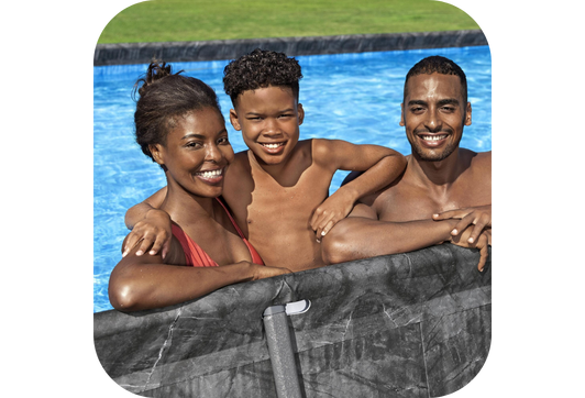 Piscine Bestway tubulaire rectangulaire APX 365 - 956 x 488 x 132 cm (Filtre à sable)