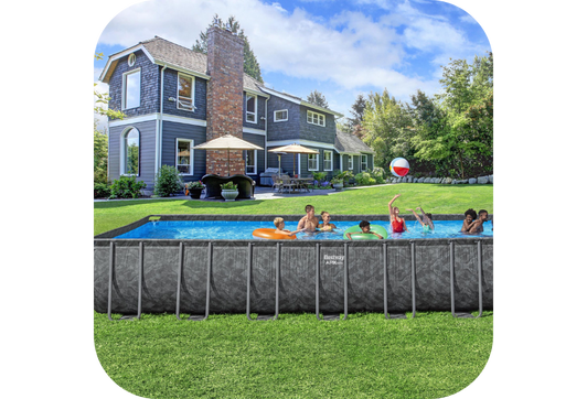 Piscine Bestway tubulaire rectangulaire APX 365 - 956 x 488 x 132 cm (Filtre à sable)