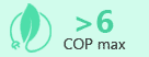 Coefficient de Performance > 6
