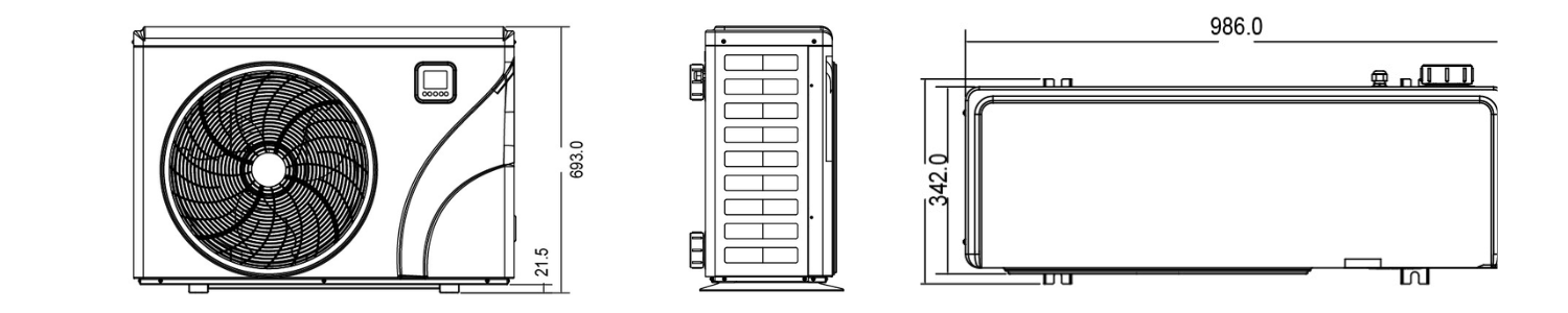 Dimensions extérieures/intérieures