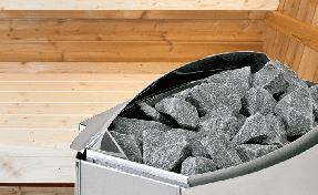 Sauna extérieur Barrel : Poêle à vapeur