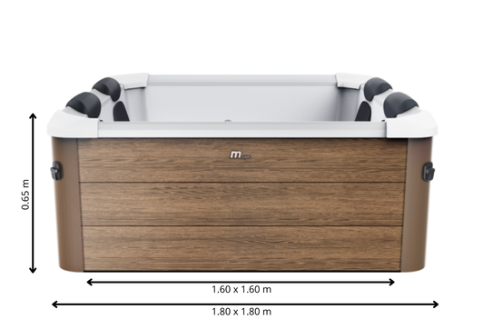 Dimensions du spa rigide