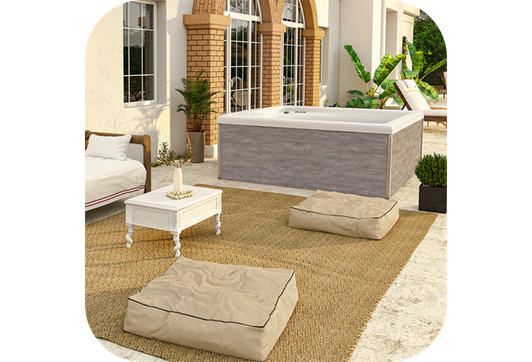 spa square netspa acrylique, couleur led