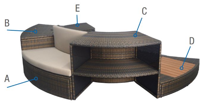 mobiliers pour spa portable Vita Premium