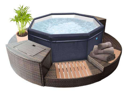 Spa Netspa Octopus avec mobilier