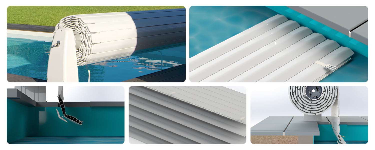 Couverture automatique Solipro pour piscine sur mesure