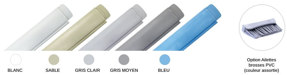 coloris des lames de volet de piscine APF