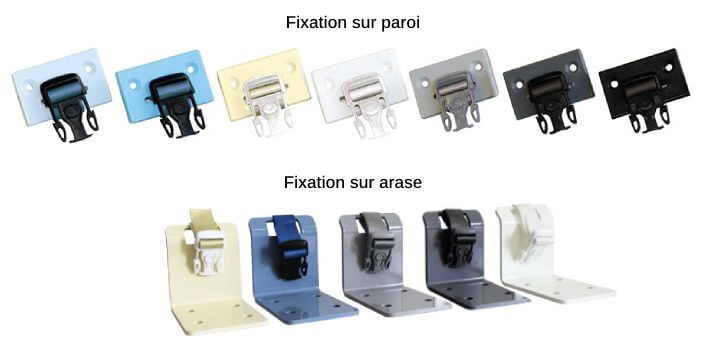 Pontets de fixation du volet de piscine APF