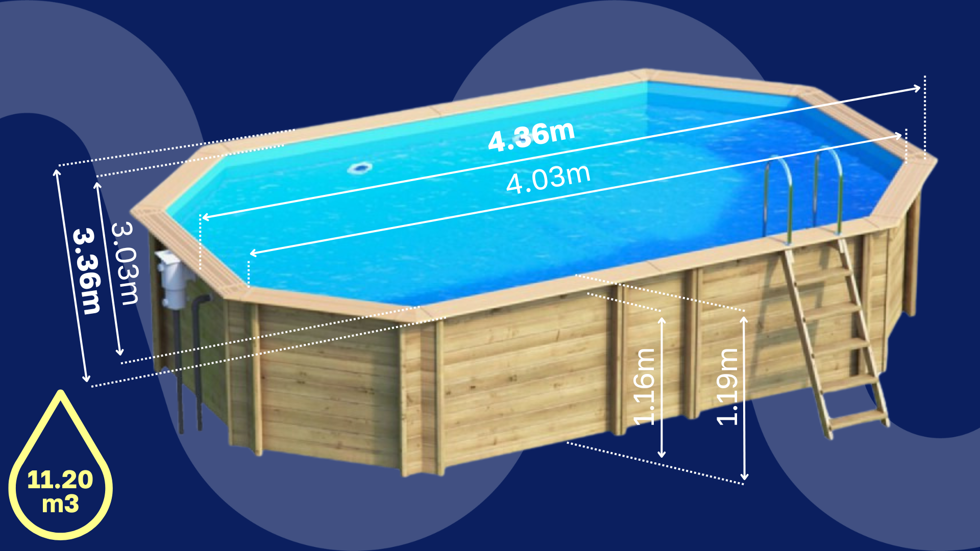 Dimensions Piscine Grenade 2 Sunbay de chez Gré Dimensions Piscine Grenade 2 Sunbay de chez Gré