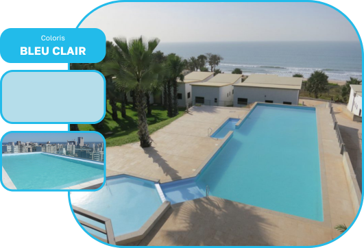 Liner Armé HydroFlex Verni - Bleu Clair