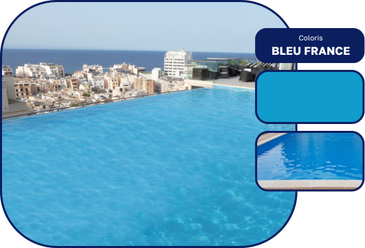 Liner Armé HydroFlex Verni - Bleu France