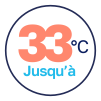 liner compatible jusqu'à 33°c