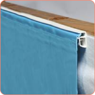 Liner 60/100ème bleu avec rails d'accroche Hung Liner 60/100ème bleu avec rails d'accroche Hung