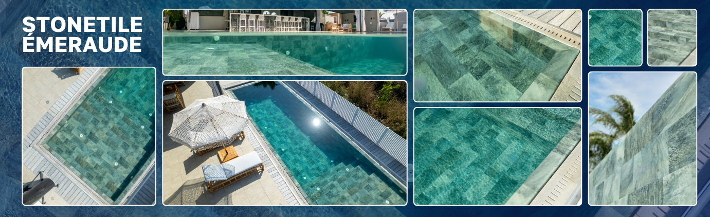 Liner Armé StoneTile - Couleur Émeraude