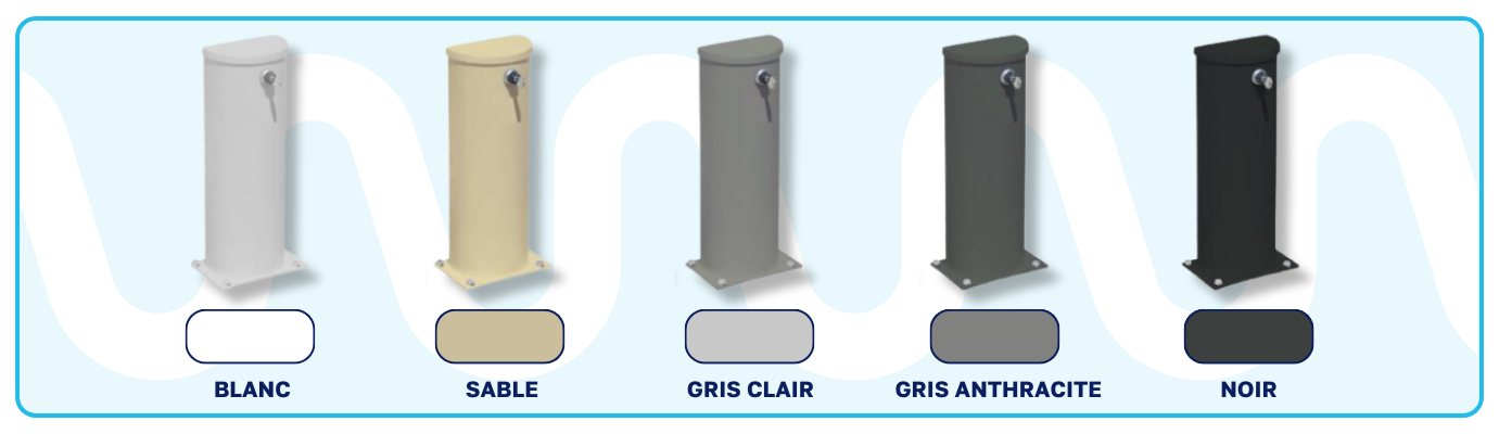 Piètement en demi rond volet hors sol motorisé APF