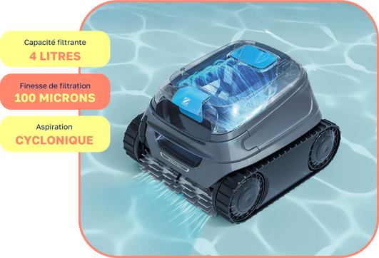 Robot Piscine Freerider Sans Fil et Performant